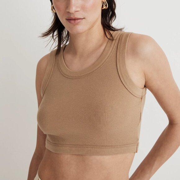 Madewell Crewneck Crop Tank - Picture 2 of 8